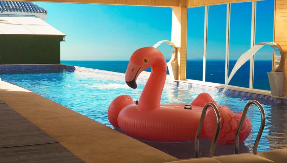 Mandarin Palace Hotel & Spa Танжер Экстерьер фото A flamingo float
